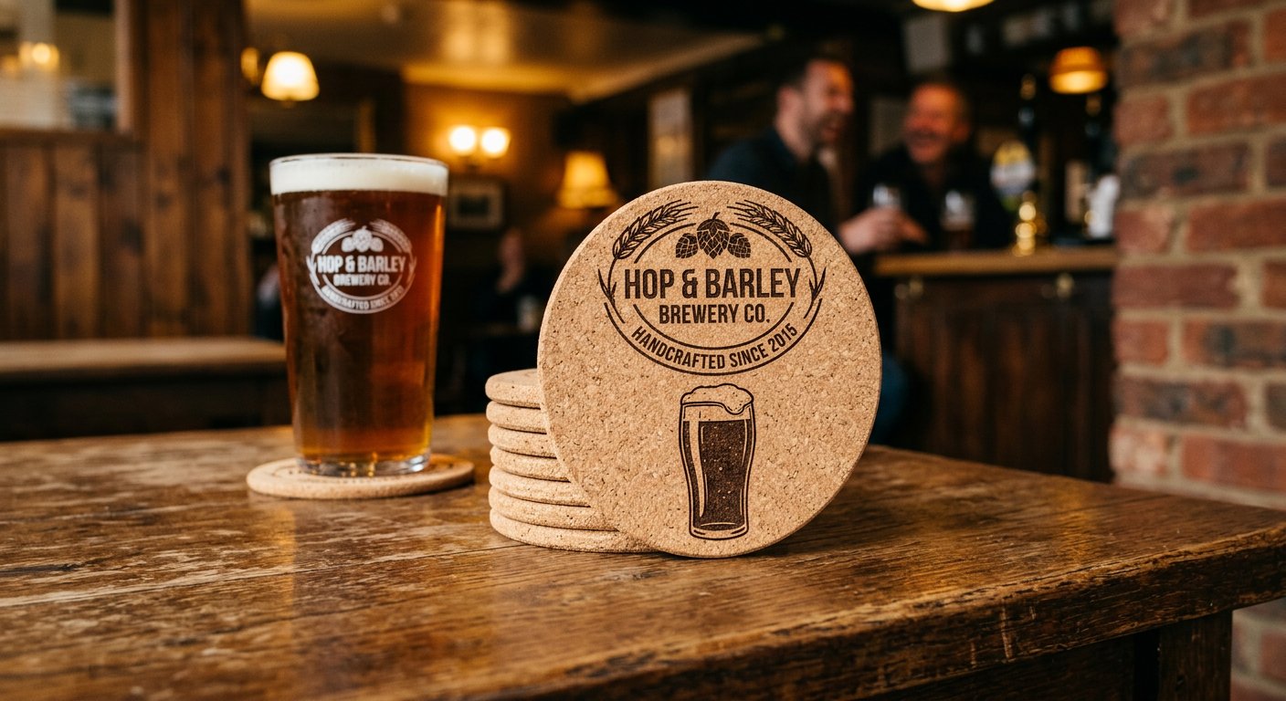 Engraved Beer Mats — engraved example by Craigality