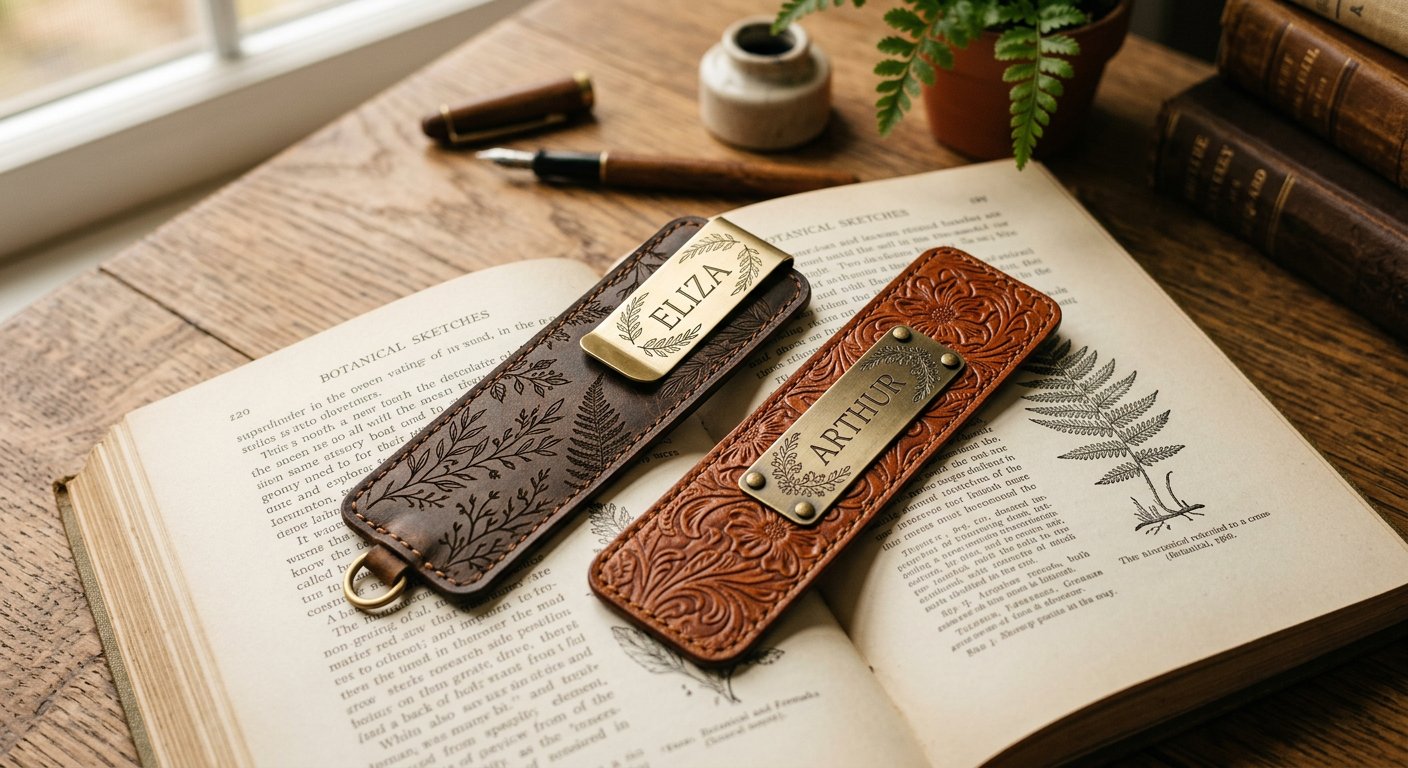 Engraved Bookmarks - engraving example
