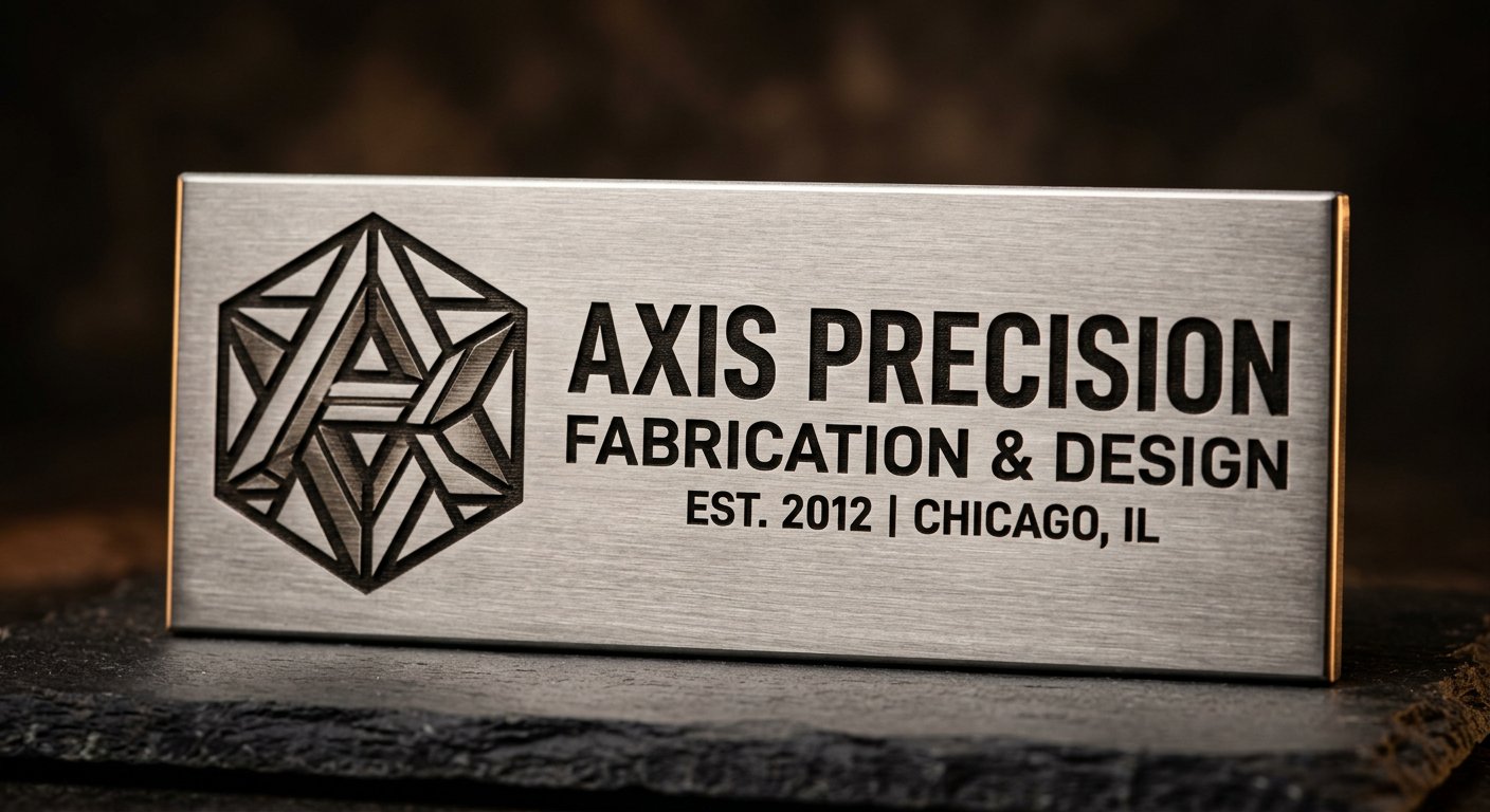 Engraved Metal - engraving example