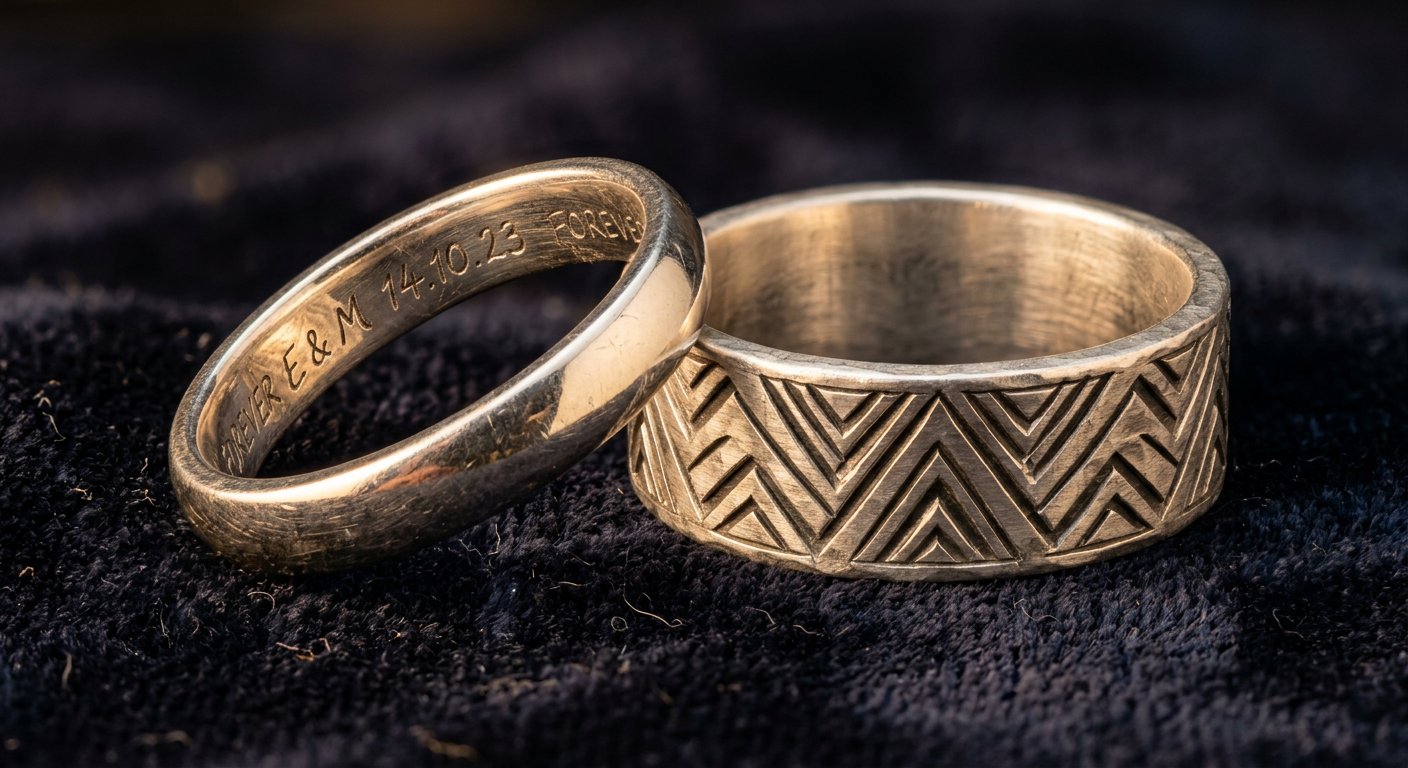 Engraved Rings - engraving example