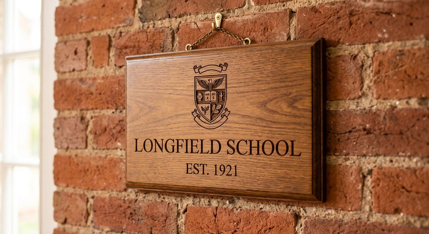 School & Club Plaque - engraving example