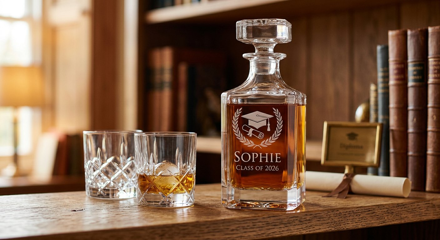 Engraved Decanter - engraving example