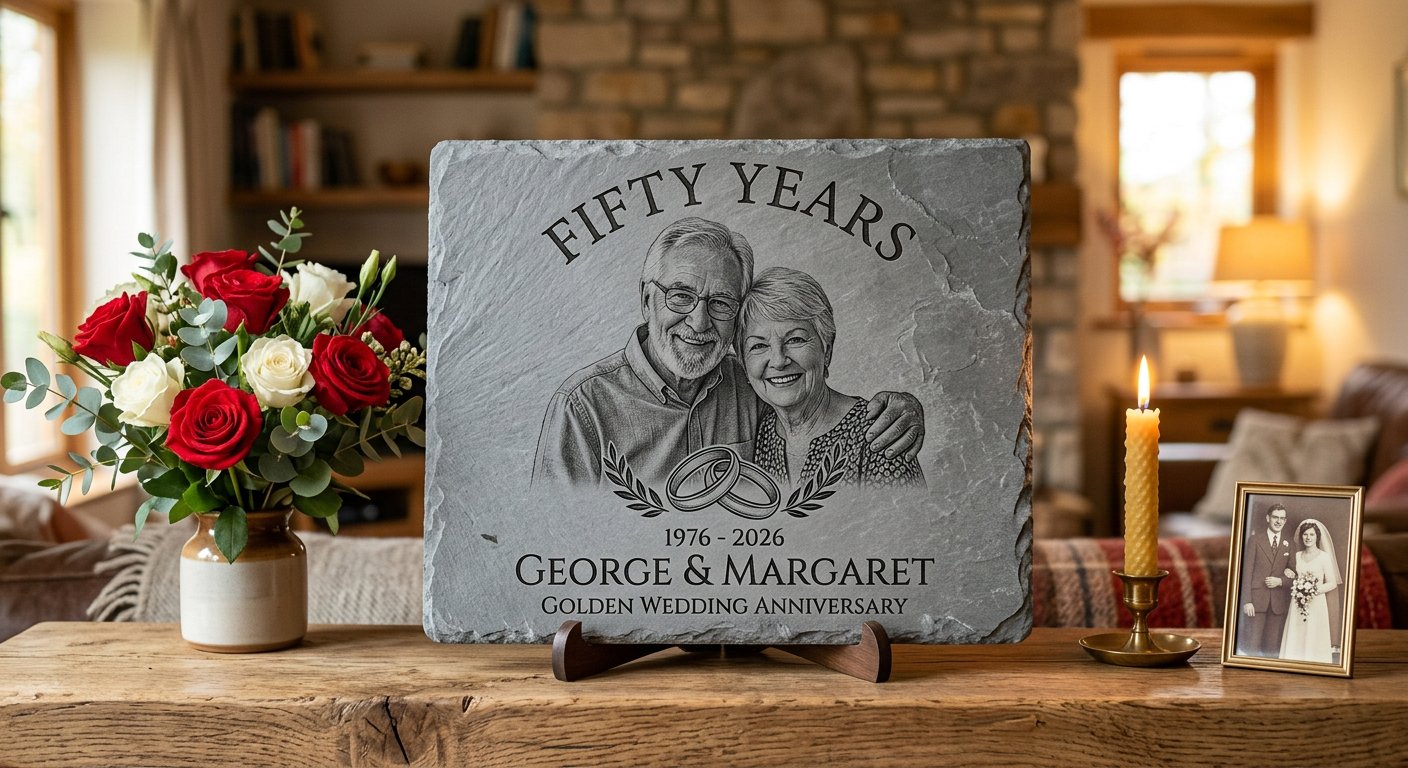 Anniversary Gifts, Engraved for the Years Ahead - laser engraved example by Craigality