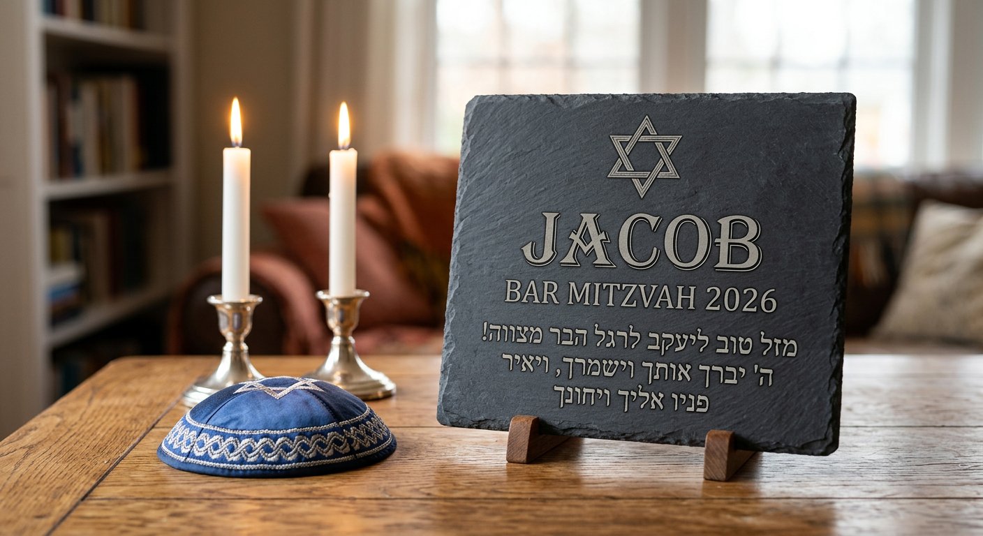 Bar &amp; Bat Mitzvah Gifts, Engraved to Remember - laser engraved example by Craigality